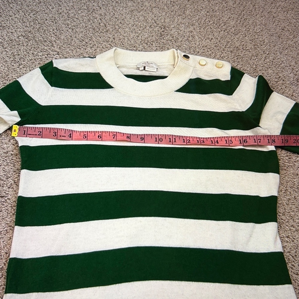 Kate Spade Green Rugby Stripe Sweater, XS - Picture 9 of 11